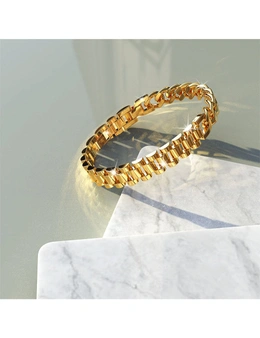 Bullion Gold Lapse Gold Layered Stainless Steel Bracelet