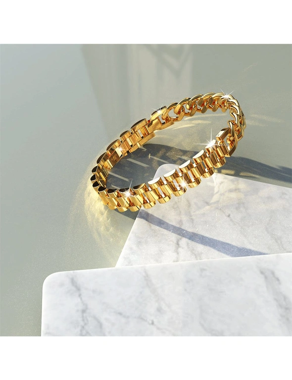 Bullion Gold Lapse Gold Layered Stainless Steel Bracelet, hi-res image number null