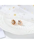 Bullion Gold Morning Daisy with Created Diamonds Stud Earrings in Rose Gold Layered Steel Jewellery, hi-res