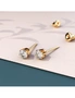 Bullion Gold Medici Glam Gold Stud Earrings, hi-res