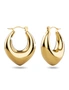 Bullion Gold Dilan Solid Hoop Gold Earrings, hi-res