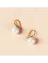 Bullion Gold Pearlesque Elegance Earrings, hi-res