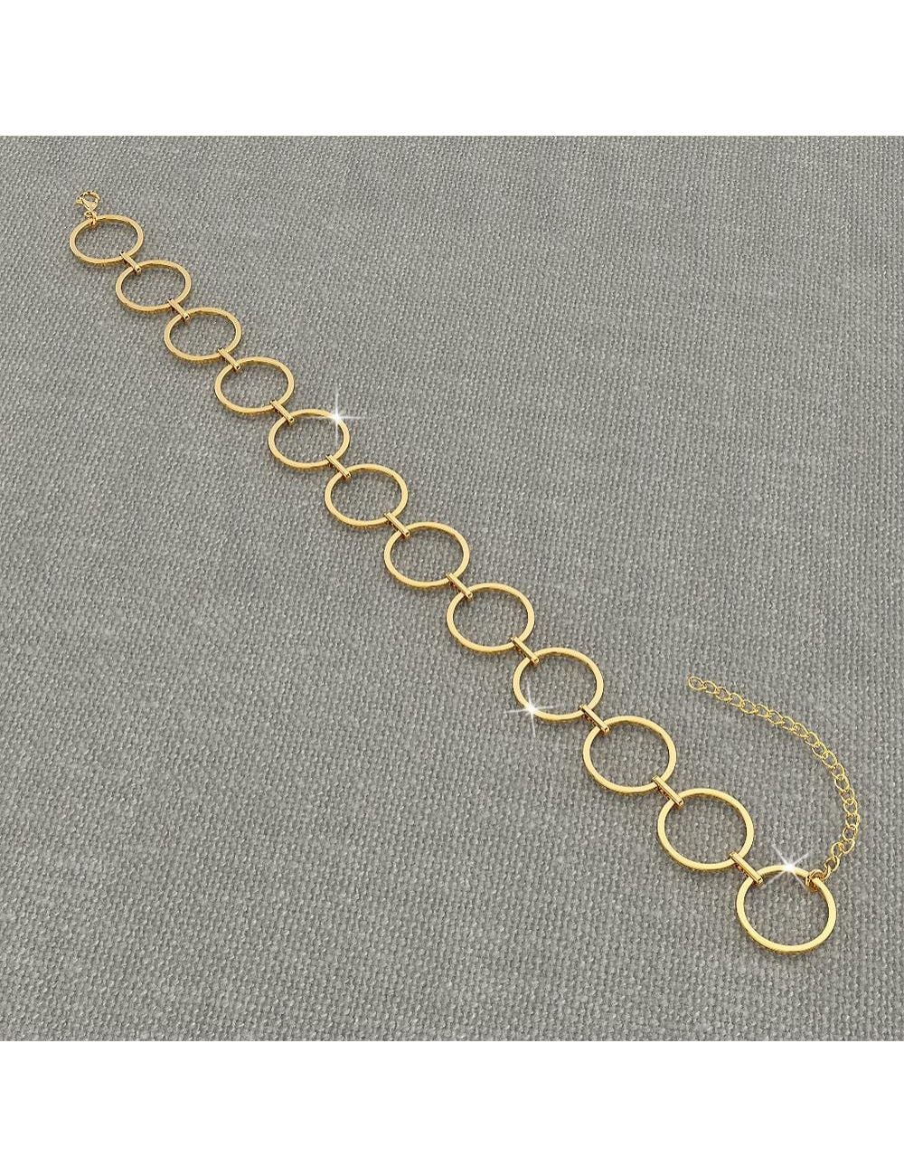 Bullion Gold Open Circle Choker Necklace | Rivers Australia