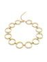 Bullion Gold Open Circle Choker Necklace, hi-res