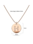 Bullion Gold Initials Fabulous Alphabet Letter Necklace Rose Gold Layered Steel Jewellery - H, hi-res