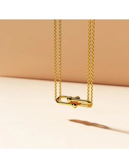 Bullion Gold Gleaming Fusion Necklace in Gold