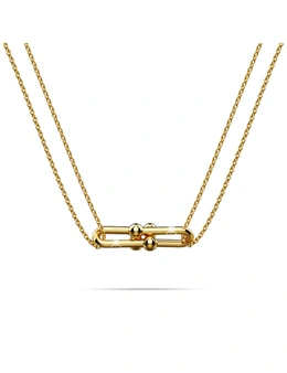 Bullion Gold Gleaming Fusion Necklace in Gold