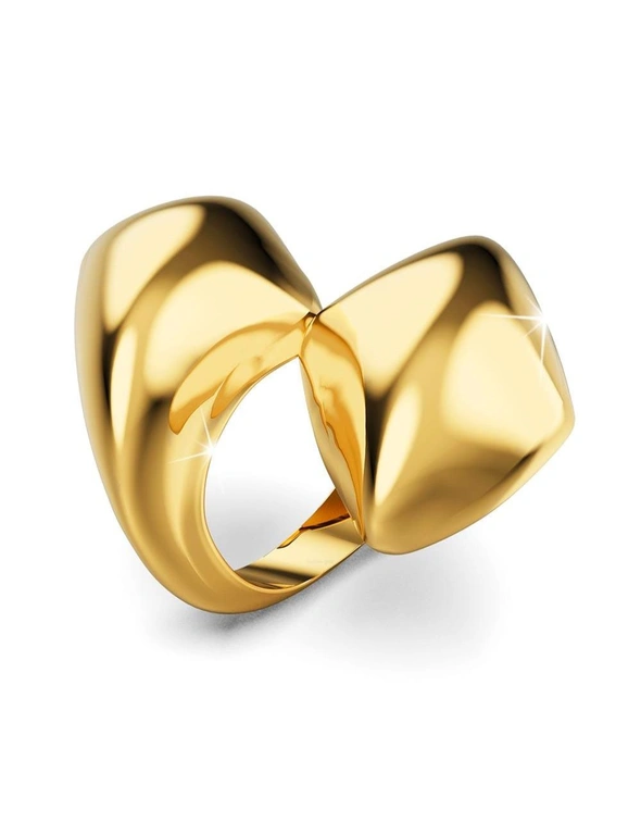 Bullion Gold Collided Ring in Gold - 8, hi-res image number null