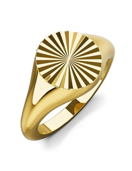 Bullion Gold Vortex Aura Gold Plated Ring