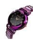 Bullion Gold Bullion Gold Romish Watch Embellished with Glittering Crystals - Purple and Black, hi-res