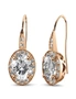 Krystal Couture Halo Hook Back Earrings Embellished with Swarovski® crystals, hi-res