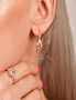 Krystal Couture Halo Hook Back Earrings Embellished with Swarovski® crystals, hi-res