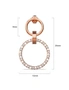 Krystal Couture Orbit of Elegance Earrings Embellished with Swarovski® Crystal in Rose Gold, hi-res