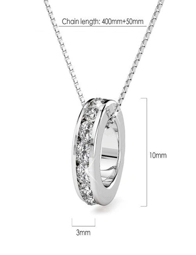 Krystal Couture The Ring Pendant Necklace Embellished with Swarovski® crystals, hi-res image number null