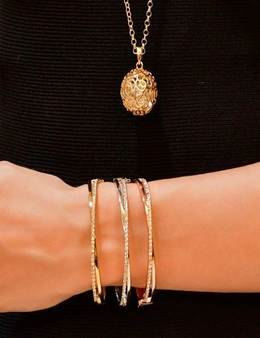 Krystal Couture Spherical Long Necklace Embellished with Swarovski® crystals