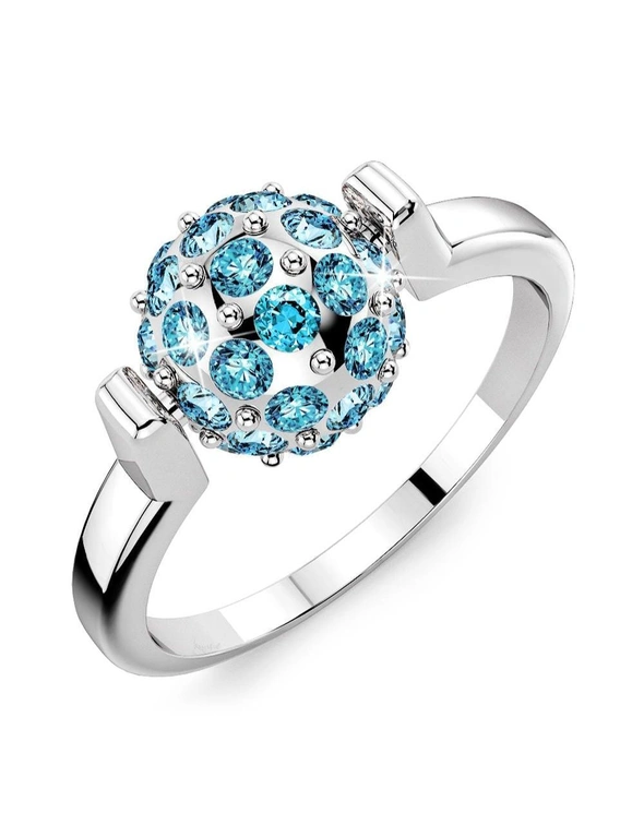 Krystal Couture Tension Shamballa Ring Crystal Embellished with Swarovski® crystals - US 9, hi-res image number null