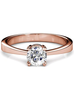 Krystal Couture Solitaire Ring Embellished with Swarovski®  crystals - US 8
