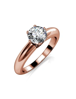 Krystal Couture Jewel In The Palace Solitaire Ring Embellished with Swarovski® crystals - US 8