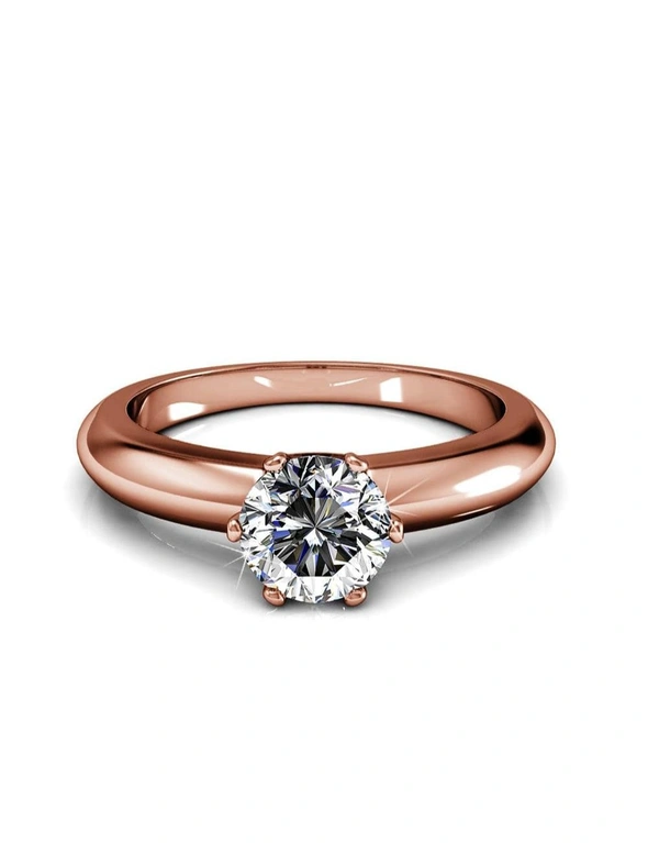 Krystal Couture Jewel In The Palace Solitaire Ring Embellished with Swarovski® crystals - US 8, hi-res image number null