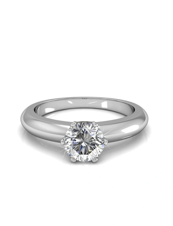 Krystal Couture Jewel In The Palace Solitaire Ring Embellished with Swarovski® crystals - US 6, hi-res image number null