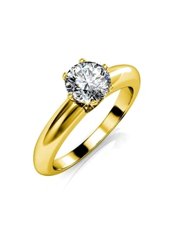 Krystal Couture Jewel In The Palace Solitaire Ring Embellished with Swarovski®  crystals - US 8