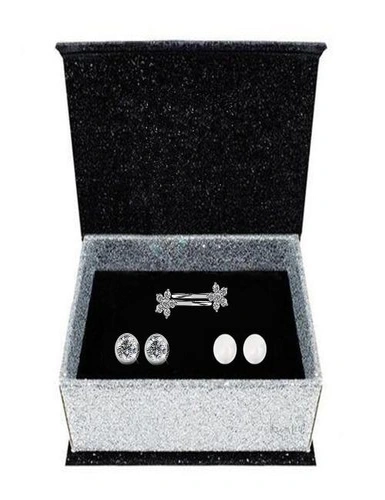 Krystal Couture Boxed 3 Pairs Earrings Set Embellished with Swarovski® crystals, hi-res image number null