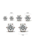 Krystal Couture Boxed 3 Pairs Stud Earrings Set Embellished with Swarovski® crystals in Rose Gold, hi-res
