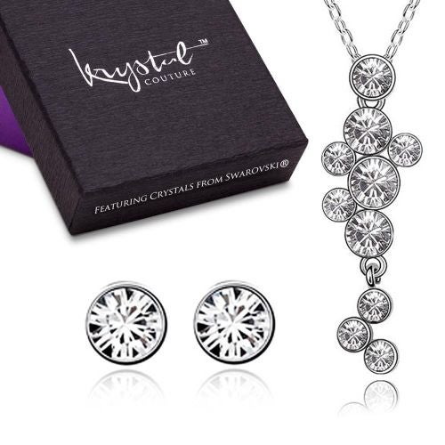 Krystal Couture Boxed Journey Necklace and Earrings Set Embellished ...