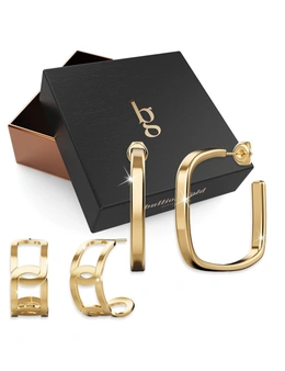 Bullion Gold Boxed Chic Diva 
2 piece 
Earrings Set