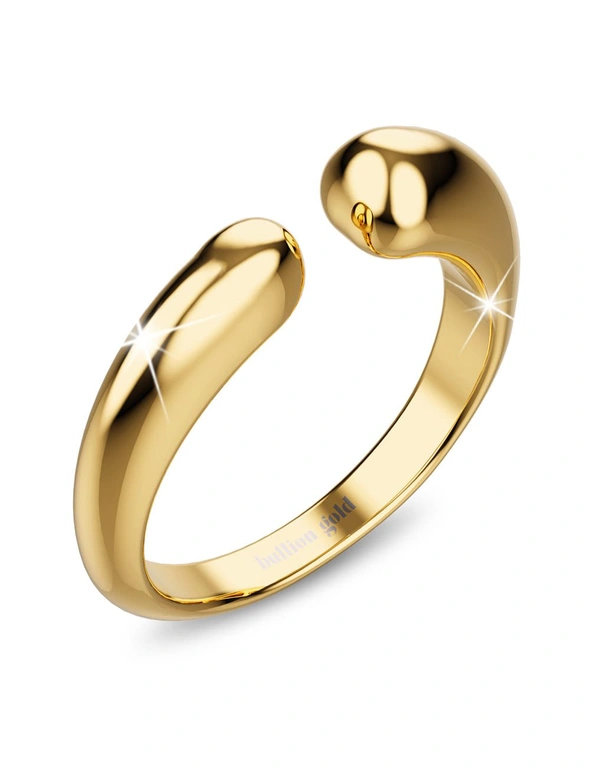 Bullion Gold Boxed Simplistic Gold Bracelet & Ring Set, hi-res image number null