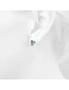 Krystal Couture Boxed Petalia Turquoise Blue Stud Earrings and Necklace Featured Swarovski® Crystals in White Gold, hi-res
