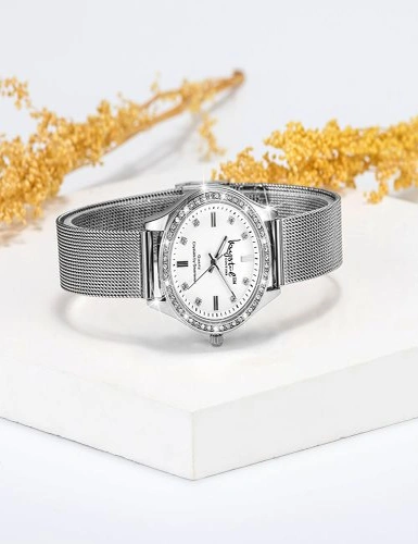 Krystal Couture Sensational Lux White Gold Watch Embellished With Swarovski® Crystals, hi-res image number null
