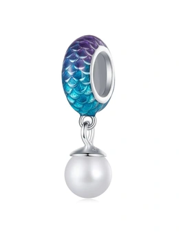 925 Signature Silver Solid 925 Signature Silver Pearlescent Mermaid Whispers Charm
