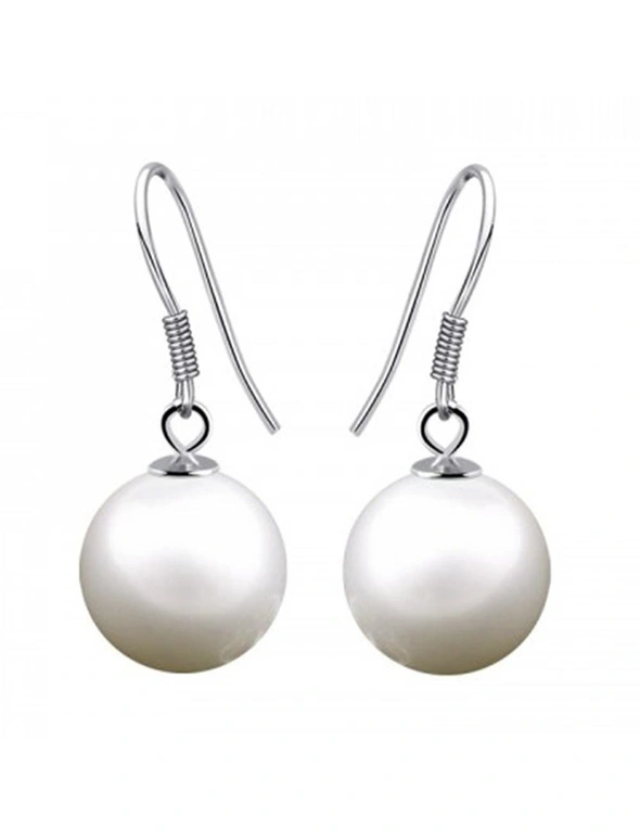 Solid 925 Sterling Silver Lady Pearl Earrings, hi-res image number null