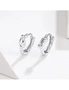 Solid 925 Sterling Silver Simplest Knot Earrings, hi-res