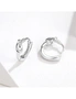Solid 925 Sterling Silver Simplest Knot Earrings, hi-res