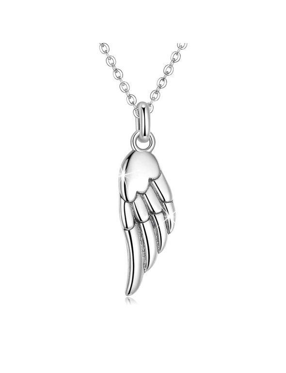 925 Signature Silver Solid 925 Signature Silver Stolen Wing Silver Pendant Necklace, hi-res image number null