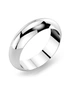 Solid 925 Sterling Silver Convex Solid Band Ring, hi-res