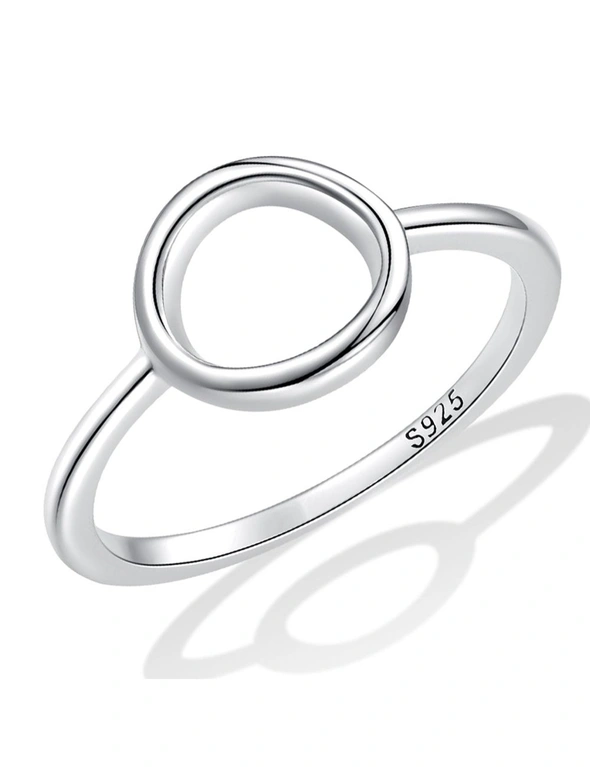 925 Signature Silver Solid 925 Sterling Silver Silver Halo Ring, hi-res image number null