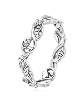 925 Signature Silver Solid 925 Signature Silver Entwined Garden Ring