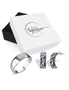 925 Signature Silver Boxed Solid 925 Sterling Silver Deep In The Forest Earrings & Silver Rings Set., hi-res