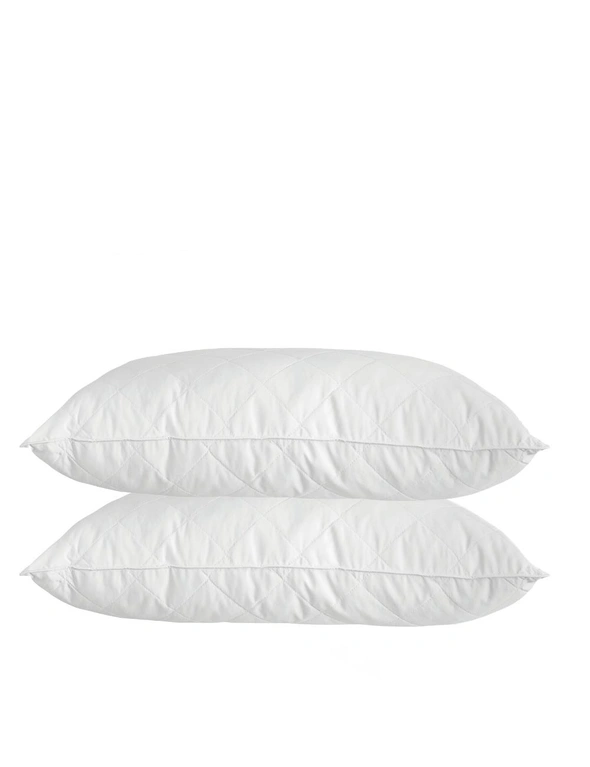 Royal Comfort Luxury Bamboo Quilted Pillow - Twin Pack, hi-res image number null