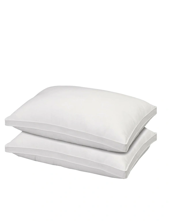 Royal Comfort Luxury Bamboo Gusset Pillow - Twin Pack, hi-res image number null