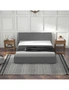 Milano Sienna Luxury Bed Frame with Headboard, hi-res