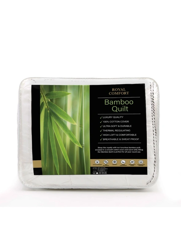 Royal Comfort Luxury Bamboo 250GSM Quilt, hi-res image number null