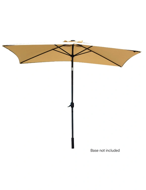 Arcadia Furniture Outdoor 3 Metre Garden Umbrella with In-Built Solar LED Lights, hi-res image number null