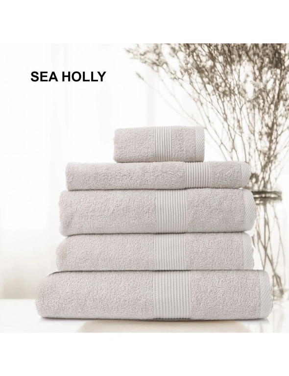 Royal Comfort 5 Piece Cotton Bamboo Towel Set, hi-res image number null