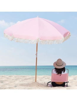Havana Outdoors Fringed Beach Umbrella