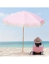 Havana Outdoors Fringed Beach Umbrella, hi-res
