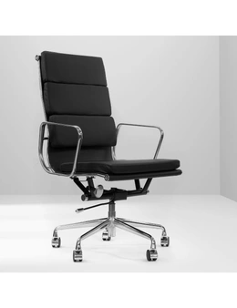 Milano Premium Replica Black Soft Pad Eames Chair